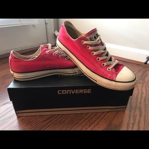Converse All Stars bright pink shoes